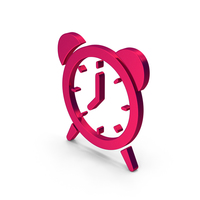 Symbol Alarm Clock Metallic PNG & PSD Images