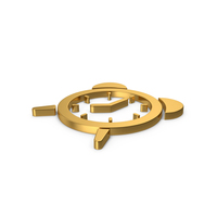 Gold Symbol Alarm Clock PNG & PSD Images