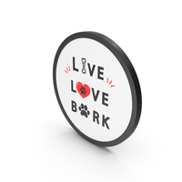Icon Live Love Bark PNG & PSD Images