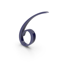 6 Dark Blue Number PNG & PSD Images