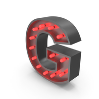 Bulb Letter G PNG & PSD Images