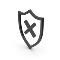 Symbol Declined Antivirus Black PNG & PSD Images