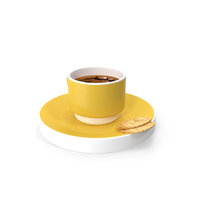 Coffee Cup & Cookie PNG & PSD Images