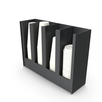 Compartment Coffee Condiment Holder PNG & PSD Images