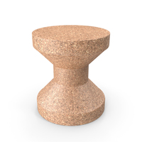Cork Side Table Stool PNG & PSD Images