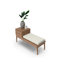 Entryway Storage Bench PNG & PSD Images