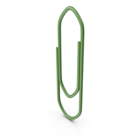 Paper Clip Green PNG & PSD Images