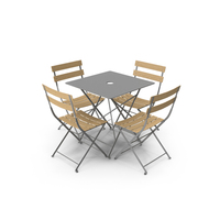 Fermob Bistro Table Chair PNG & PSD Images