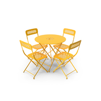 Fermob Lorette Chair Table Set PNG & PSD Images