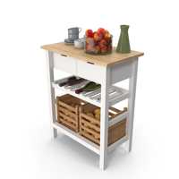 Kitchen Trolley Island Cart Dining Storage PNG & PSD Images