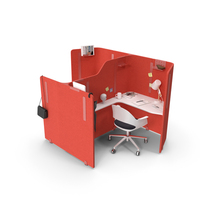 Nurus Isola Workstation Desk Alava Chair PNG & PSD Images