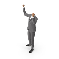 Success Hands Up Suit PNG & PSD Images