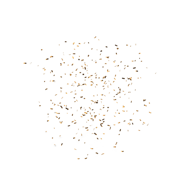 Golden Confetti PNG & PSD Images
