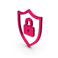 Symbol Shield Lock Metallic PNG & PSD Images