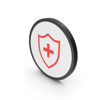 Icon Medical Shield Red PNG & PSD Images