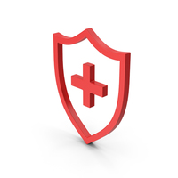 Symbol Medical Shield Red PNG & PSD Images