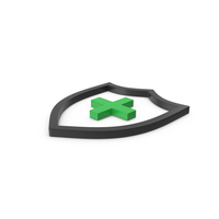Green Symbol Medical Shield PNG & PSD Images