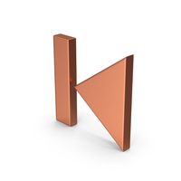 Symbol Previous Video Bronze PNG & PSD Images