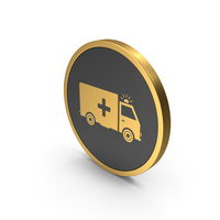 Gold Icon Ambulance PNG & PSD Images