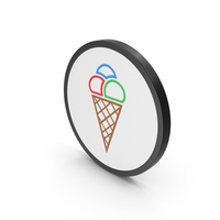 Icon Ice Cream Colored PNG & PSD Images