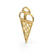 Symbol Ice Cream Gold PNG & PSD Images