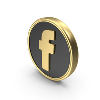 Social Media Facebook Coin Icon PNG & PSD Images