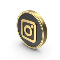 Social Media Instagram Coin Icon PNG & PSD Images