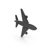Symbol Air Plane Black PNG & PSD Images