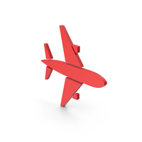 Symbol Air Plane Red PNG & PSD Images
