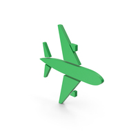 Symbol Air Plane Green PNG & PSD Images