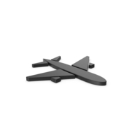 Black Symbol Air Plane PNG & PSD Images