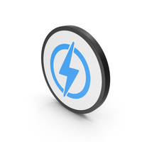 Icon Electricity Blue PNG & PSD Images