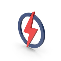 Symbol Electricity Red PNG & PSD Images