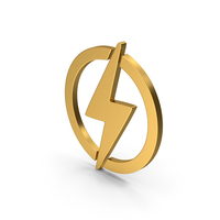Symbol Electricity Gold PNG & PSD Images