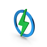 Electricity Green Blue Metallic PNG & PSD Images
