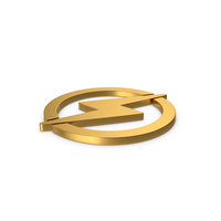 Gold Symbol Electricity PNG & PSD Images