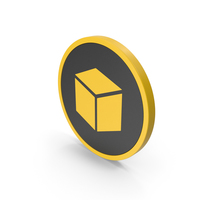 Icon Cube Yellow PNG & PSD Images