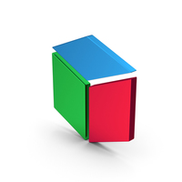 Cube Colored Metallic PNG & PSD Images