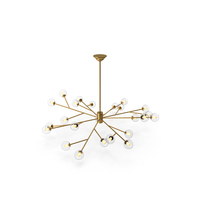 Astra Gold Chandelier Imperiumloft PNG & PSD Images
