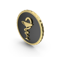 Logo Pharmacy Medical Snake Gold PNG & PSD Images