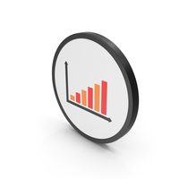 Icon Graph Red Orange PNG & PSD Images