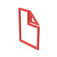 Symbol Electronic File Red PNG & PSD Images