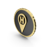 Logo Locator Gold PNG & PSD Images