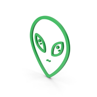 Symbol Alien Green PNG & PSD Images