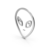 Symbol Alien Silver PNG & PSD Images