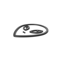 Black Symbol Alien PNG & PSD Images