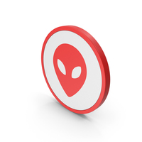 Icon Alien Red PNG & PSD Images