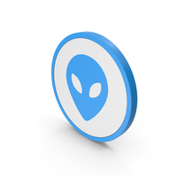 Icon Alien Blue PNG & PSD Images
