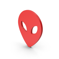Symbol Alien Red PNG & PSD Images