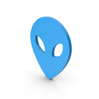 Symbol Alien Blue PNG & PSD Images
